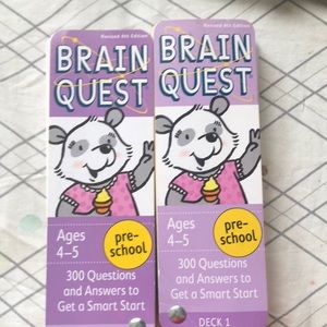 Brain Quest  pre-school learning decks